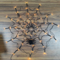 Halloween Spider Web Lights 60 LED mit schwarzer Spinne